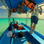 Private boat tour in Tulum's turquoise waters