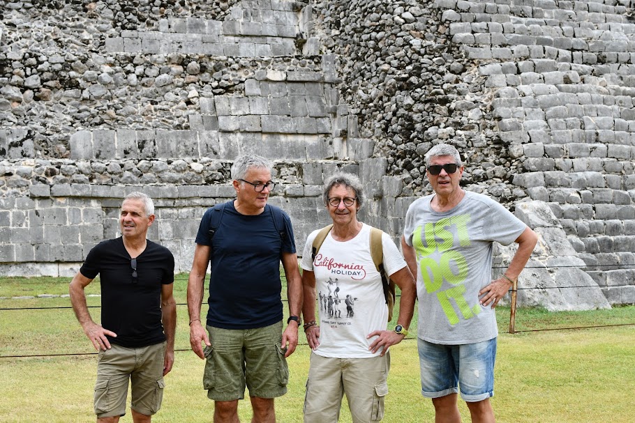Guided Yucatan tour visiting the vibrant streets of a historic Mexican town