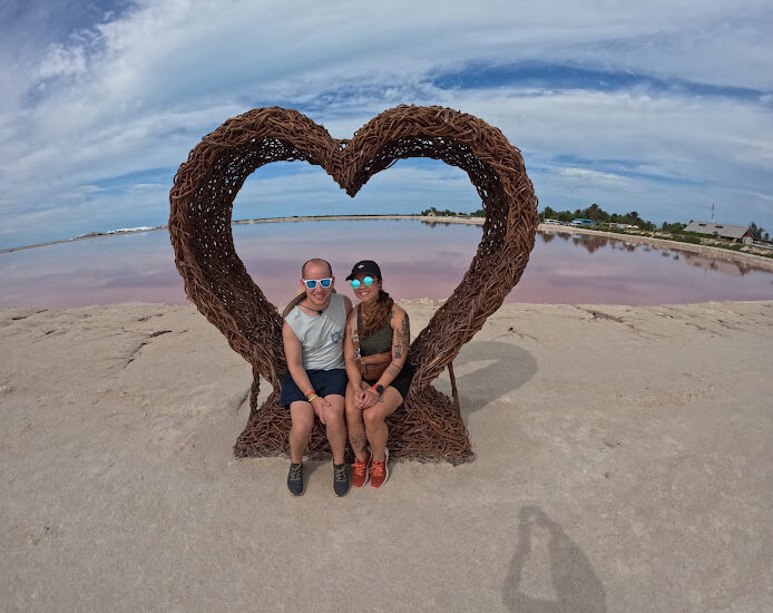 During a private Yucatan discovery tour.