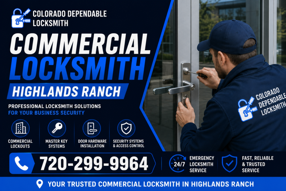 Reliable Commercial Locksmith Services for Secure Highlands Ranch Businesses
