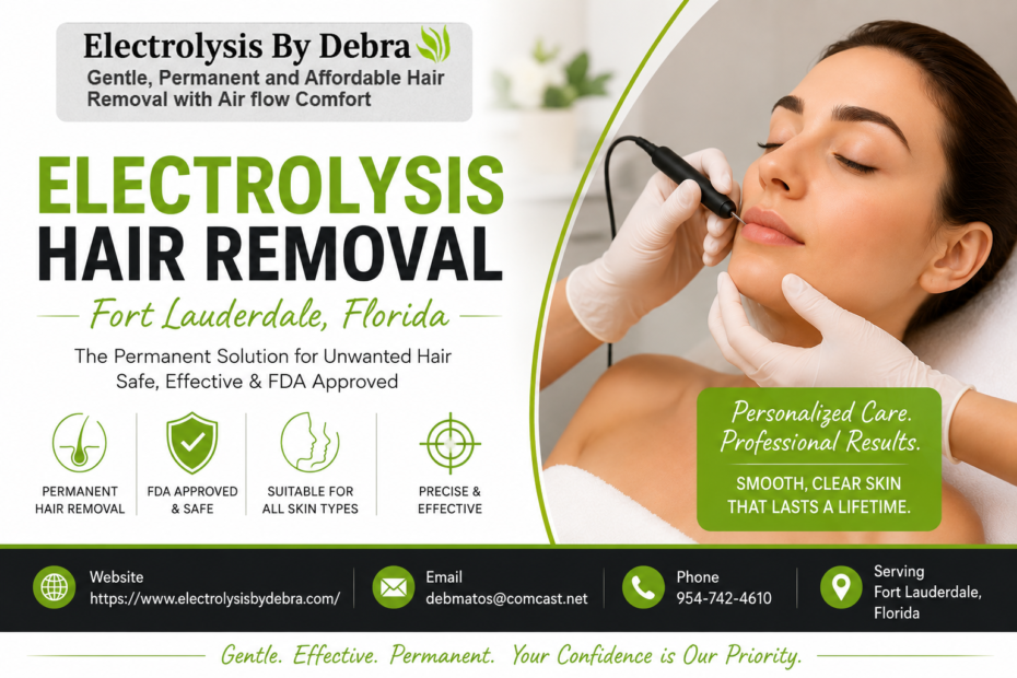 Permanent Electrolysis Services for Smooth, Hair-Free Skin in Fort Lauderdale Permanent Electrolysis Services for Smooth, Hair-Free Skin in Fort Lauderdale